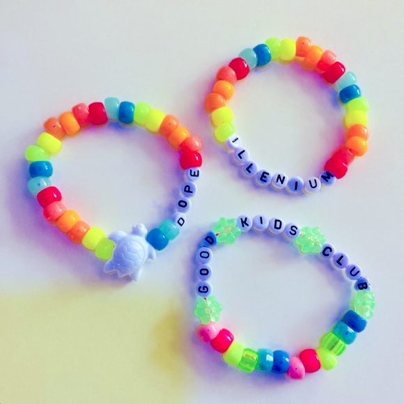 Hand Crafted Jewelry - 🌀 5/$25 🌀 Rave Kandi Bracelets | J2